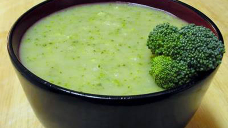 Cách nấu món cháo mực súp lơ xanh