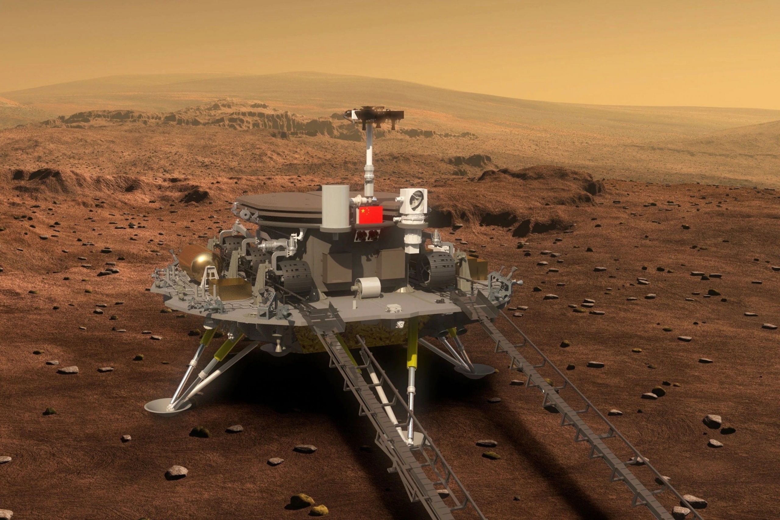 Tàu Zhurong của Trung Quốc hiện thăm dò trên Hỏa tinh được điều khiển qua hệ điều hành Kylin