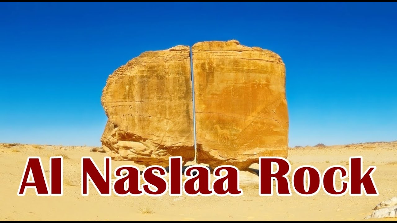 Tảng đá Al Naslaa ở Ả Rập Xê Út với vết cắt chia đôi bí ẩn